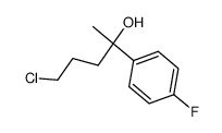 δ-Hydroxy-δ-methyl-δ-p-fluorophenylbutyl chloride Structure