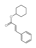 2-Propenoic acid,3-phenyl-, cyclohexyl ester structure