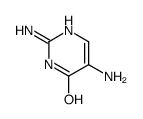 2,5-二氨基嘧啶-4(3H)-酮结构式