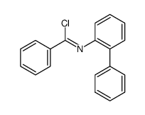 N-([1,1'-biphenyl]-2-yl)benzimidoyl chloride结构式