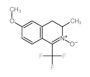 Isoquinoline,3,4-dihydro-6-methoxy-3-methyl-1-(trifluoromethyl)-, 2-oxide结构式
