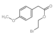 2-bromoethyl 2-(4-methoxyphenyl)acetate结构式