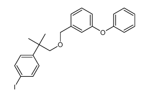 1-iodo-4-[2-methyl-1-[(3-phenoxyphenyl)methoxy]propan-2-yl]benzene结构式