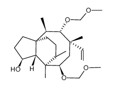 (3S,3aR,4R,5R,7S,8S,9R,9aS,12R)-5,8-bis(methoxymethoxy)-4,7,9,12-tetramethyl-7-vinyldecahydro-4,9a-propanocyclopenta[8]annulen-3-ol Structure