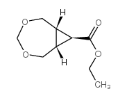 顺式,反式,反式-3,5-二氧杂双环[5.1.0]辛烷-8-羧酸乙酯结构式