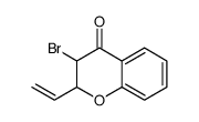 3-bromo-2-ethenyl-2,3-dihydrochromen-4-one结构式
