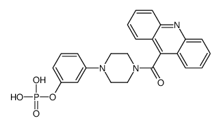 [3-[4-(acridine-9-carbonyl)piperazin-1-yl]phenyl] dihydrogen phosphate结构式