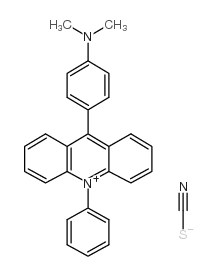 ACRIDINIUM, 9-(4-(DIMETHYLAMINO)PHENYL)-10-PHENYL-, THIOCYANATE结构式