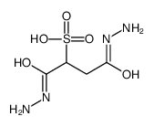 1,4-dihydrazinyl-1,4-dioxobutane-2-sulfonic acid结构式