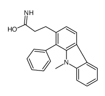 3-(9-methyl-1-phenylcarbazol-2-yl)propanamide Structure