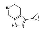 3-环丙基-4,5,6,7-四氢-1H-吡唑并[3,4-c]吡啶结构式