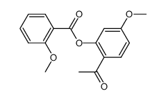 2-methoxy-benzoic acid-(2-acetyl-5-methoxy-phenyl ester) Structure