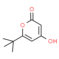 6-​tert-​Butyl-​4-​hydroxy-​pyran-​2-​one Structure