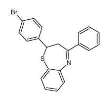 2-(4-bromophenyl)-4-phenyl-2,3-dihydro-1,5-benzothiazepine结构式