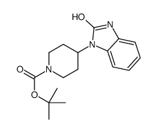 4-(2-氧代-2,3-二氢-1H-苯并[d]咪唑-1-基)哌啶-1-羧酸叔丁酯结构式