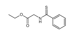 N-(thiobenzoyl)glycine ethyl ester Structure