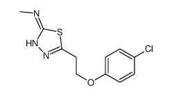 5-[2-(4-chlorophenoxy)ethyl]-N-methyl-1,3,4-thiadiazol-2-amine Structure