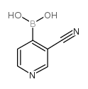 3-Cyanopyridine-4-boronic acid Structure