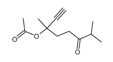 1-ethynyl-1,5-dimethyl-4-oxohexyl acetate Structure