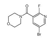 4-[(5-Bromo-2-fluoro-3-pyridinyl)carbonyl]morpholine structure