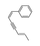 (Z,E)-1-phenyl-1,5-heptadien-3-yne Structure