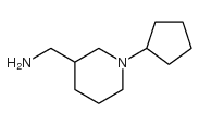 [(1-环戊基哌啶-3-基)甲基]胺结构式
