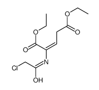 diethyl 2-[(2-chloroacetyl)amino]pent-2-enedioate结构式