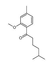 1-(2-methoxy-4-methylphenyl)-5-methylhexan-1-one结构式