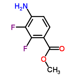 2,3-二氟-4-氨基苯甲酸甲酯结构式
