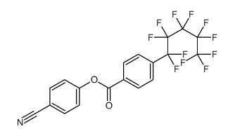 (4-cyanophenyl) 4-(1,1,2,2,3,3,4,4,5,5,5-undecafluoropentyl)benzoate Structure
