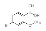 4-溴-2-甲氧基苯硼酸结构式
