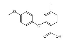 2-(4-methoxyphenoxy)-6-methylpyridine-3-carboxylic acid Structure