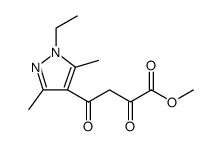 1H-Pyrazole-4-butanoic acid, 1-ethyl-3,5-dimethyl-α,γ-dioxo-, methyl ester Structure