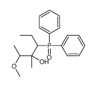 4-diphenylphosphoryl-2-methoxy-3-methylhexan-3-ol结构式