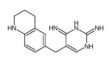 5-(1,2,3,4-tetrahydroquinolin-6-ylmethyl)pyrimidine-2,4-diamine Structure