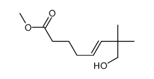methyl 8-hydroxy-7,7-dimethyloct-5-enoate结构式