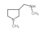 N-甲基-1-(1-甲基吡咯烷-3-基)甲胺结构式