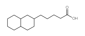 2-decahydronaphthalene pentanoic acid Structure