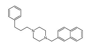 1-(naphthalen-2-ylmethyl)-4-(3-phenylpropyl)piperazine Structure