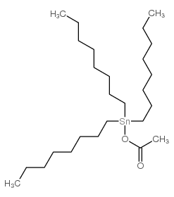 Acetic acid,trioctylstannyl ester Structure