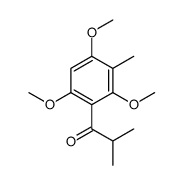 2-methyl-1-(2,4,6-trimethoxy-3-methylphenyl)propan-1-one Structure
