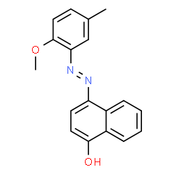 4-[(2-methoxy-5-methylphenyl)azo]naphthol结构式