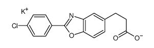 potassium 2-(4-chlorophenyl)benzoxazole-5-propionate Structure