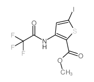 5-碘-3-(2,2,2-三氟乙酰氨基)噻吩-2-羧酸甲酯结构式