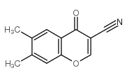 3-cyano-6,7-dimethylchromone Structure