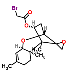 (4α,12ξ)-12,13-Epoxytrichothec-9-en-4-yl bromoacetate结构式