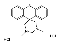 1-[9-[(dimethylamino)methyl]thioxanthen-9-yl]-N,N-dimethylmethanamine,dihydrochloride Structure