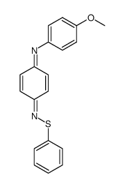 N-(p-methoxyphenyl)-N'-phenylthio-p-benzoquinone di-imine Structure