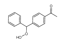 1-(4-(hydroperoxy(phenyl)methyl)phenyl)ethanone结构式