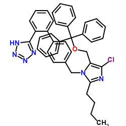 5-[2-[4-[[2-butyl-4-chloro-5-(trityloxymethyl)imidazol-1-yl]methyl]phenyl]phenyl]-2H-tetrazole picture
